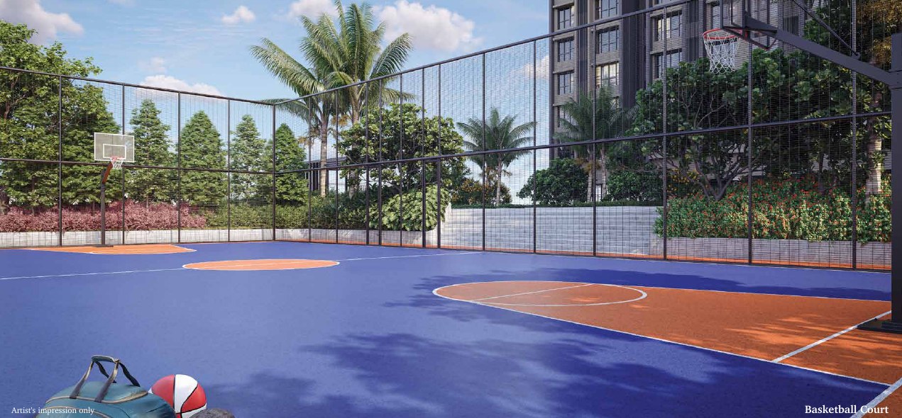 Artist impression of The Atera basketball court