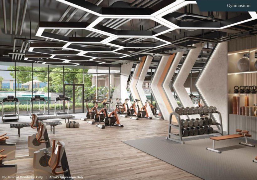 Artist impression of the fitness area