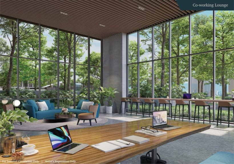 Artist impression of a communal lounge
